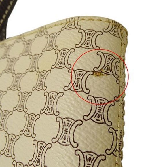 Celine Bag Women's Brand Tote Bag Macadam Ivory White White Commuter School - Picture 7 of 10